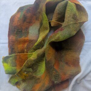 Handmade Wool Felt Scarf